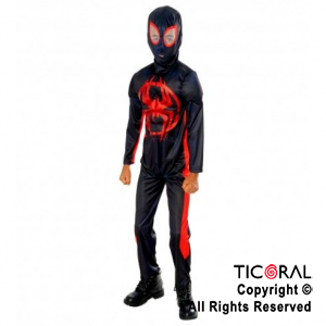 DISF ECONOMICO MILES MORALES (SPIDERMAN NEGRO) TALLE 2 X 1